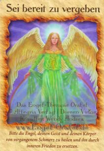 Engelkarte Sei bereit zu vergeben - Engel-Therapie-Orakel