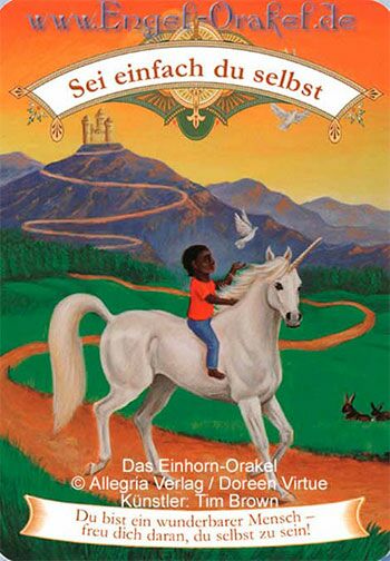 Engelkarte Sei einfach du selbst - Das Einhorn-Orakel
