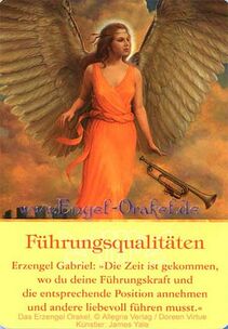 Engelkarte - Führungsqualitäten - Erzengel-Orakel