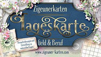 Zigeuner Tageskarte ziehen Geld und Beruf Fragen