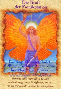 Engelkarte Die Kraft der Manifestation - Engel-Therapie-Orakel