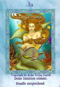 Engelkarte Bedeutung - Ja - Zauber der Meerjungfrauen und Delfine von Doreen Virtue