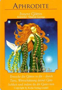 Engelkarte Bedeutung - Aphrodite - Innere Göttin - Orakel der Göttinnen von Doreen Virtue