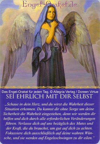 Engelkarte Sei Ehrlich mit Dir selbst - Engel-Orakel für jeden Tag