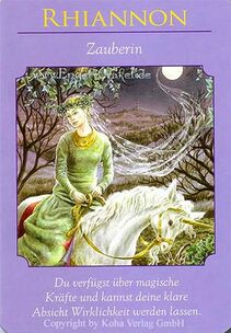 Engelkarte Bedeutung - Rhiannon - Zauberin - Orakel der Göttinnen von Doreen Virtue