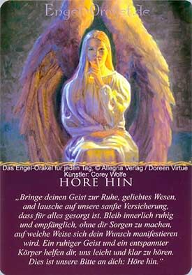 Wochenhoroskop - Höre Hin - Engel-Orakel für jeden Tag