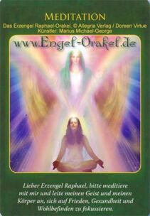 Engelkarte - Meditation - Erzengel Raphael-Orakel