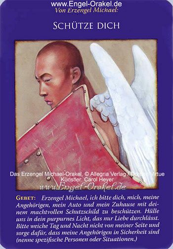 Engelkarte - Erzengel Michael Orakel - Schütze Dich