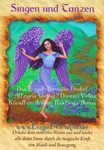 Engelkarte Singen und Tanzen - Engel-Therapie-Orakel