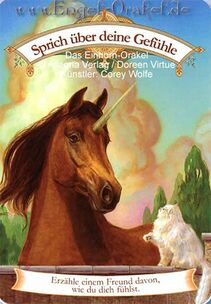Engelkarte Bedeutung - Sprich über deine Gefühle - Das Einhorn-Orakel