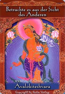 Engelkarte Bedeutung - Avalokiteshvara - Orakel der Aufgestiegenen Meister