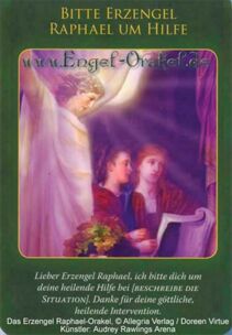 Engelkarte - Bitte Erzengel Raphael um Hilfe - Erzengel Raphael-Orakel