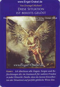 Engelkarte Bedeutung - Erzengel Michael Orakel - Diese Situation ist bereits gelöst