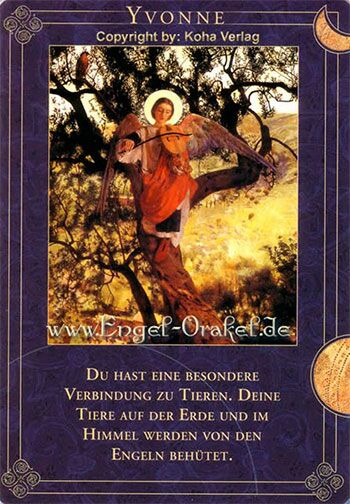 Engelkarte Yvonne - Engel begleiten Deinen Weg