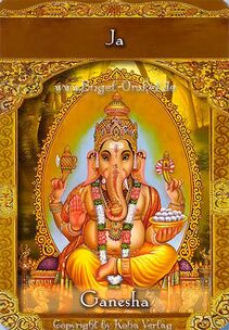 Engelkarte Bedeutung - Ganesha - Orakel der Aufgestiegenen Meister
