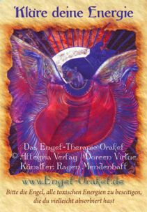 Engelkarte Kläre deine Energie - Engel-Therapie-Orakel