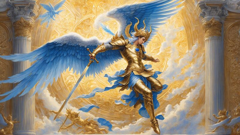 Cherubim als Beschützer des göttlichen Throns