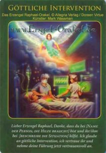 Engelkarte - Göttliche Intervention - Erzengel Raphael-Orakel