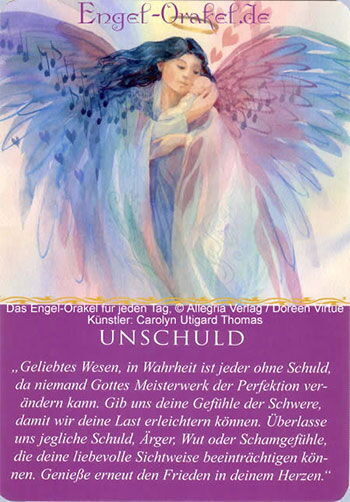 Engelkarte Unschuld - Engel-Orakel für jeden Tag