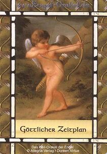 Engelkarte Bedeutung - Göttlicher Zeitplan - das Heil-Orakel der Engel