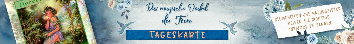 Tageskarte Magisches Orakel der Feen | Blumenelfen und Naturgeister helfen, die richtige Antwort zu finden