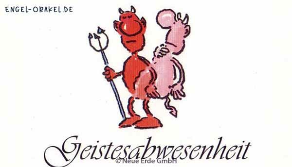 Geistesabwesenheit - Die kleinen Teufel Orakelkarten