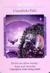 Engelkarte Bedeutung - Sedna - Unendliche Fülle - Orakel der Göttinnen von Doreen Virtue