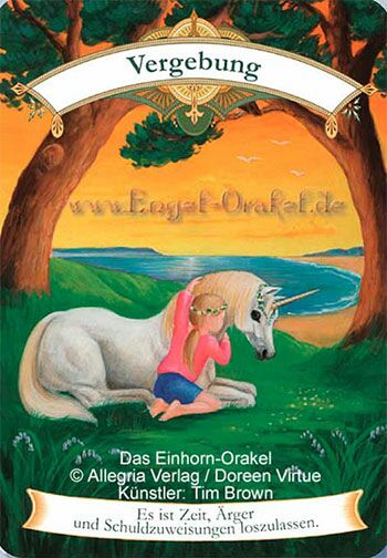 Engelkarte Vergebung - Das Einhorn-Orakel