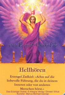 Engelkarte - Hellhören - Erzengel-Orakel