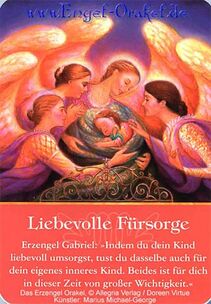 Engelkarte - Liebevolle Fürsorge - Erzengel-Orakel