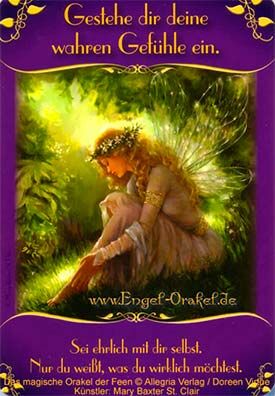 Wochenhoroskop - Gestehe dir deine wahren Gefühle ein - magisches Orakel der Feen
