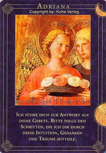 Engelkarte Adriana - Engel begleiten Deinen Weg