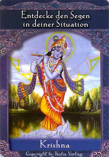 Engelkarte Krishna - Orakel der Aufgestiegenen Meister