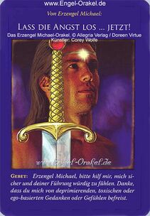 Engelkarte Bedeutung - Erzengel Michael Orakel - Lass die Angst los .... Jetzt!