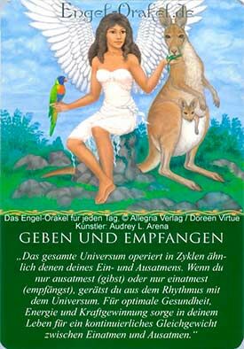 Wochenhoroskop - Geben und Empfangen - Engel-Orakel für jeden Tag