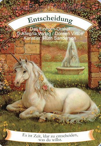 Engelkarte Entscheidung - Das Einhorn-Orakel