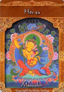 Engelkarte Bedeutung - Manjushri - Orakel der Aufgestiegenen Meister