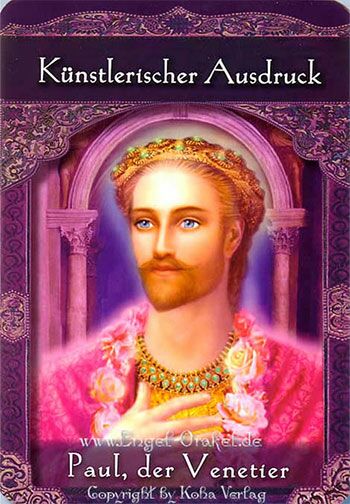 Engelkarte Paul, der Venetier - Orakel der Aufgestiegenen Meister