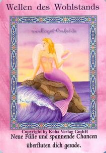 Engelkarte Bedeutung - Wellen des Wohlstands - Zauber der Meerjungfrauen und Delfine von Doreen Virtue