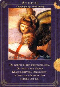 Engelkarte Athene - Engel begleiten Deinen Weg