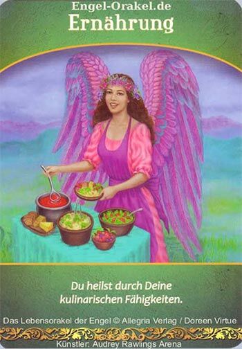 Engelkarte - Ernährung - Lebensorakel der Engel