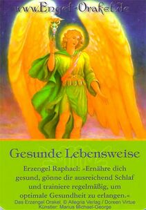 Engelkarte - Gesunde Lebensweise - Erzengel-Orakel