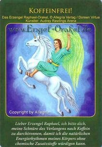 Engelkarte - Koffeinfrei - Erzengel Raphael-Orakel