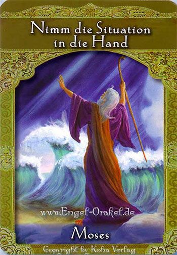 Engelkarte Moses - Orakel der Aufgestiegenen Meister