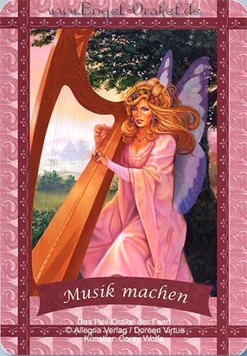 Engelkarte - Musik machen - das Heil-Orakel der Feen