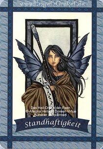 Engelkarte Bedeutung - Standhaftigkeit - das Heil-Orakel der Feen