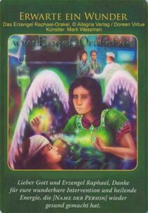 Engelkarte - Erwarte ein Wunder - Erzengel Raphael-Orakel