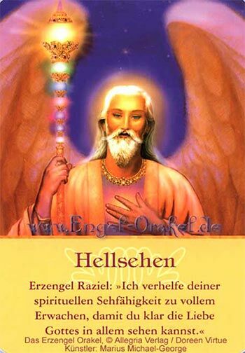 Engelkarte - Hellsehen - Erzengel-Orakel
