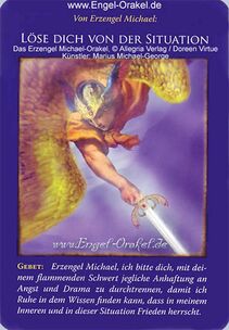 Engelkarte Bedeutung - Erzengel Michael Orakel - Löse dich von der Situation