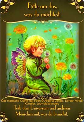 Wochenhoroskop - Bitte um das, was du möchtest - magisches Orakel der Feen